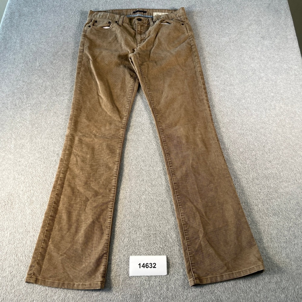 Limited Edition Corduroy Pants Womens 8 Long Brown Cotton Stretch Streetwear